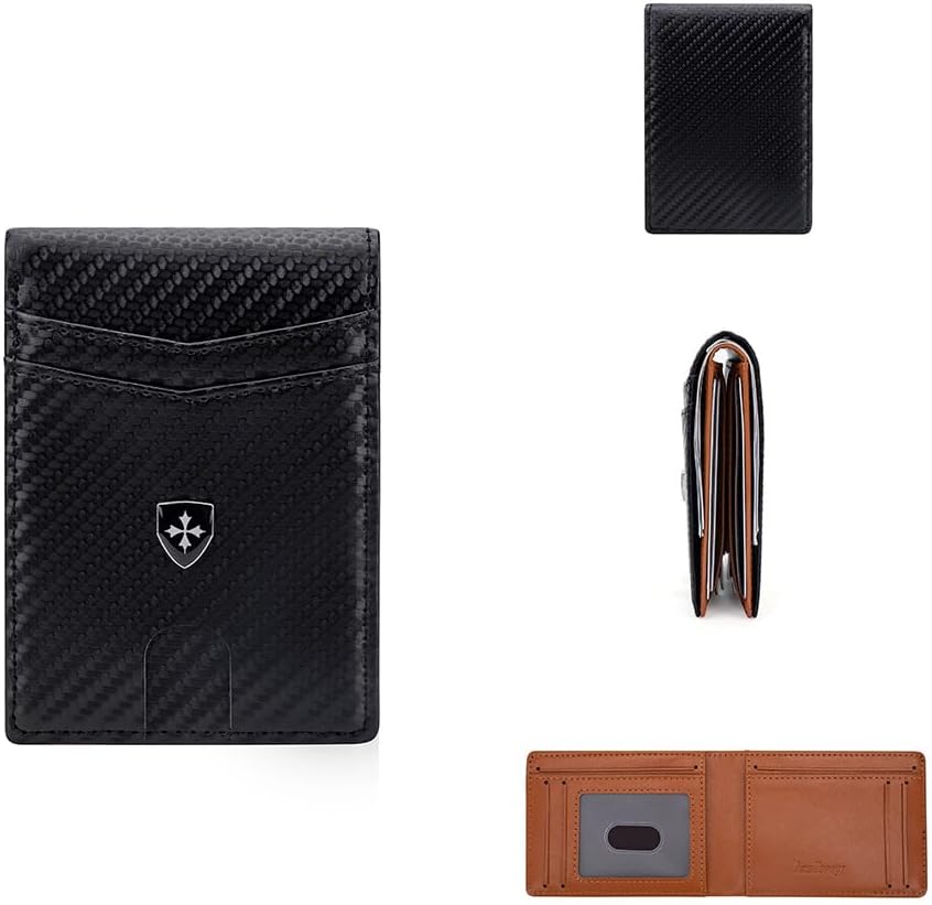 Slim RFID-Blocking PU Leather Bifold Wallet - Image 2