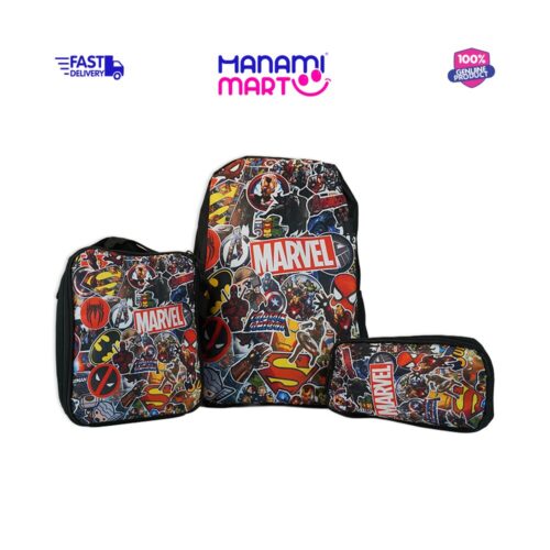 Marvel Kids Backpack 3 in 1 Set