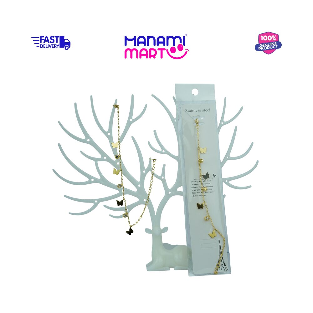 Butterfly Charm Chain Bracelet