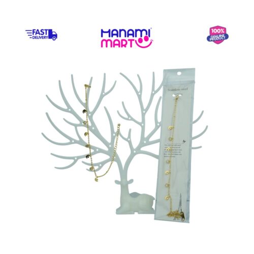 Moon Crystal Chain Bracelet