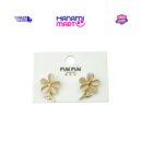Peach Flower Stud Earrings