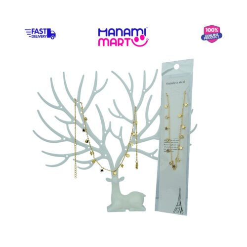 Star Charm Layered Chain Necklace